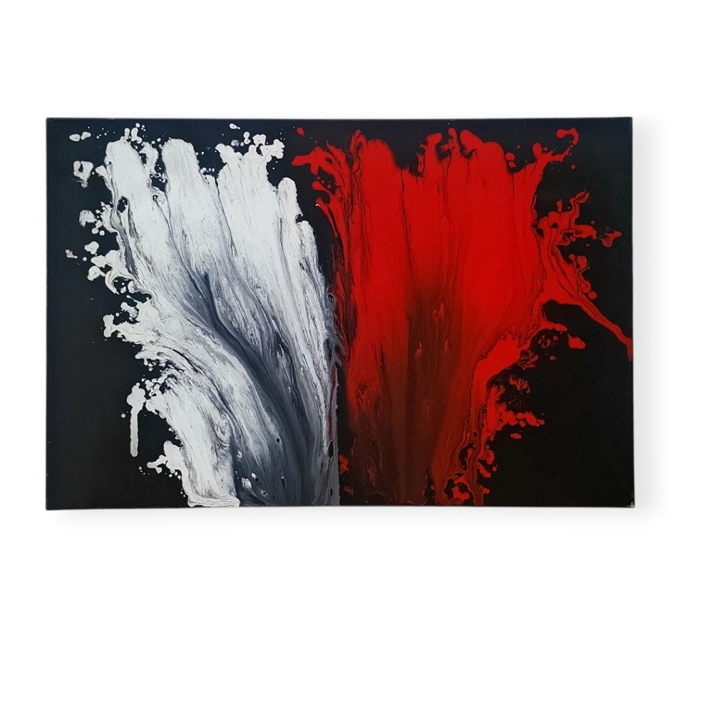 Original Nandira Albright Painting."Similar In Thought2."signed. 36 X24"